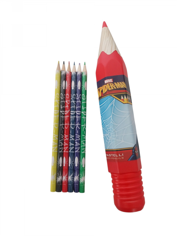 Tubo n6 matite colorate Spiderman