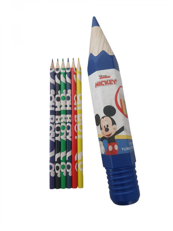 Tubo n6 matite colorate disney mickey mousse