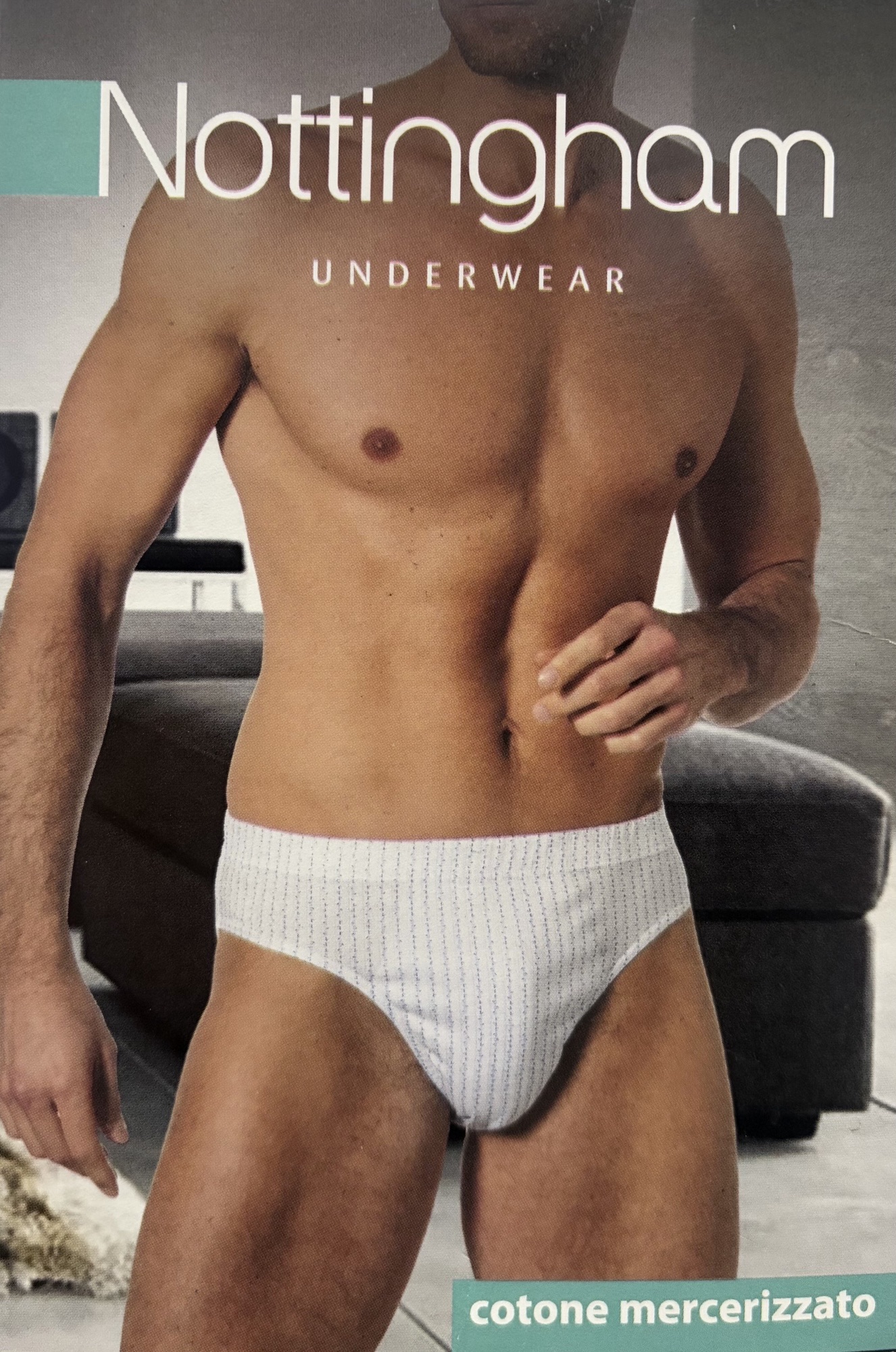 Slip uomo nottingham classico fianco medio art sm665 taglie fino alla 10 in cotone mercerizzato