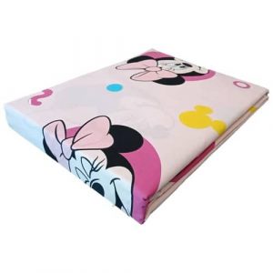 Completo lenzuola letto 1 piazza in cotone disney stampa minnie - immagine 3