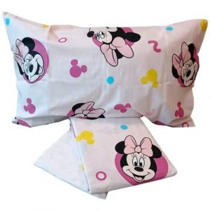 Completo lenzuola letto 1 piazza in cotone disney stampa minnie - immagine 4