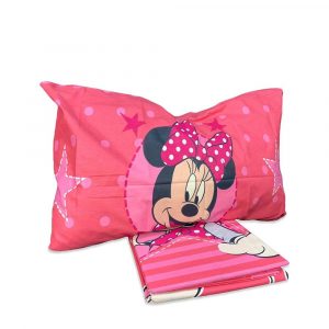 Completo lenzuola letto 1 piazza in cotone disney stampa minnie - immagine 3