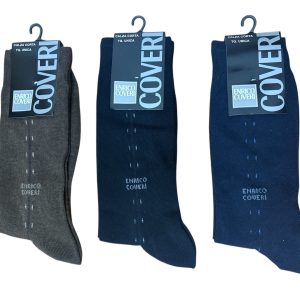 N.3 Paia di calze uomo enrico coveri corte in caldo cotone con fantasia - immagine 3