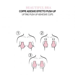 Coppe adesive Love and Bra Beautiful Bra effetto push-up col. pelle - immagine 4