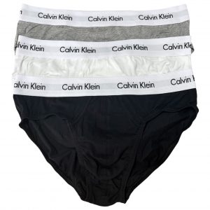 Slip uomo tripack calvin klein in cotone elasticizzato - immagine 1