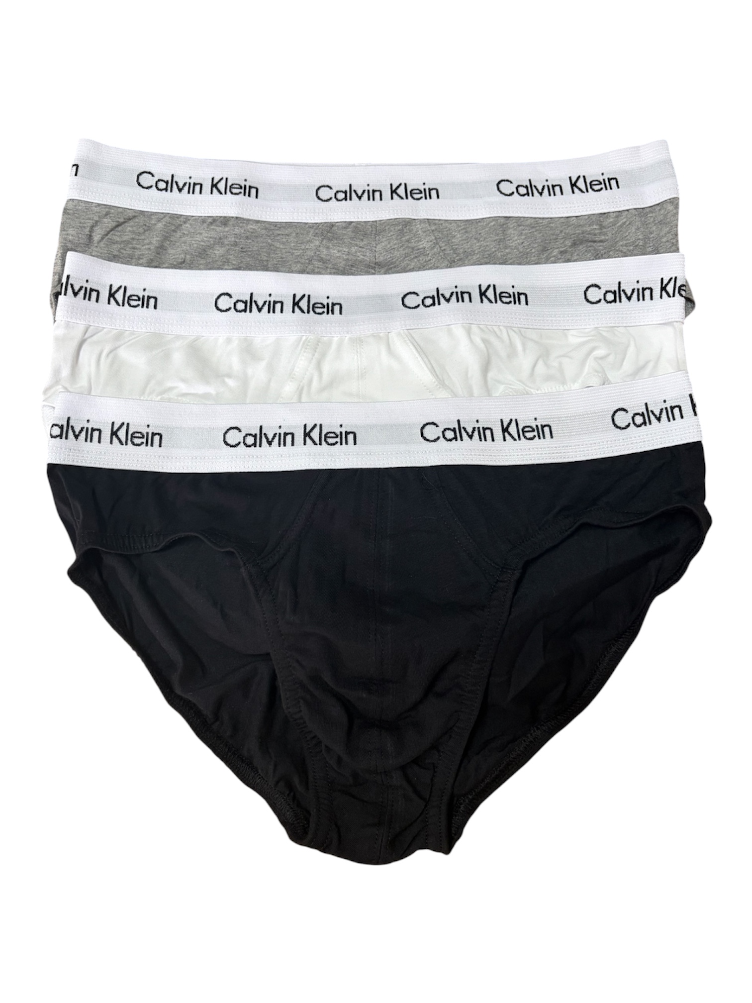 Slip uomo tripack calvin klein in cotone elasticizzato