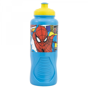 BORRACCIA SPIDERMAN MARVEL BOTTIGLIA IN PLASTICA RIUTILIZZABILE CON BECCUCCIO 430 ML - immagine 1