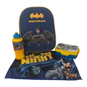 Set 4 pezzi asilo bambino personaggio batman - immagine 1