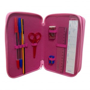 ASTUCCIO 3 ZIP SCUOLA DIS. HELLO KITTY MULTISCOMPARTO COLORI GIOTTO - immagine 4
