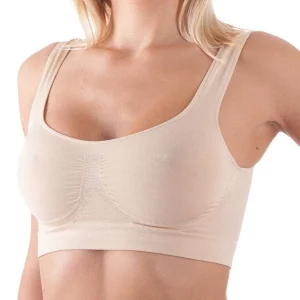 Top donna bellissima imbottito con spalla larga art 140 in microfibra - immagine 4