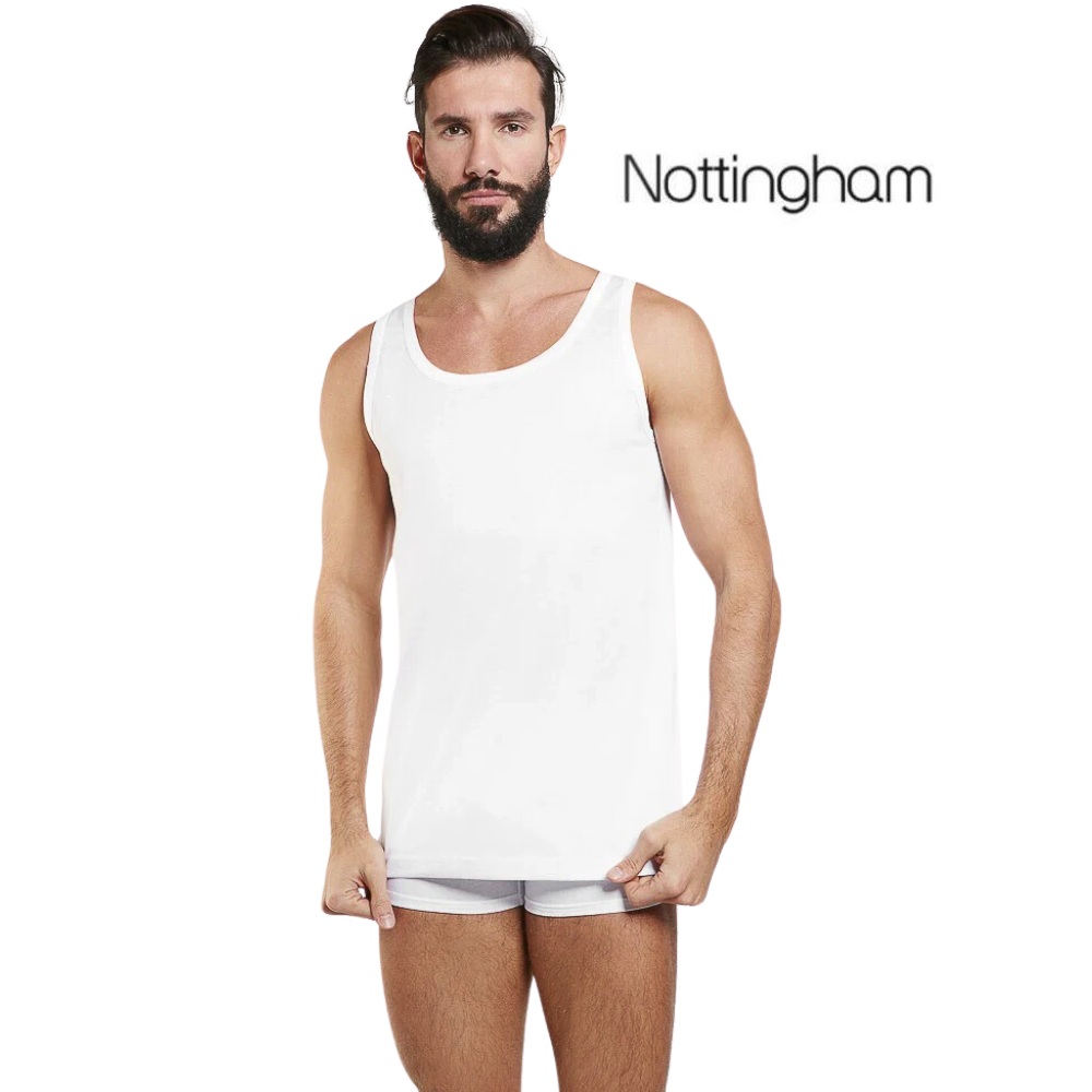 Canottiera uomo nottingham in filo di scozia spalla larga art vl1700